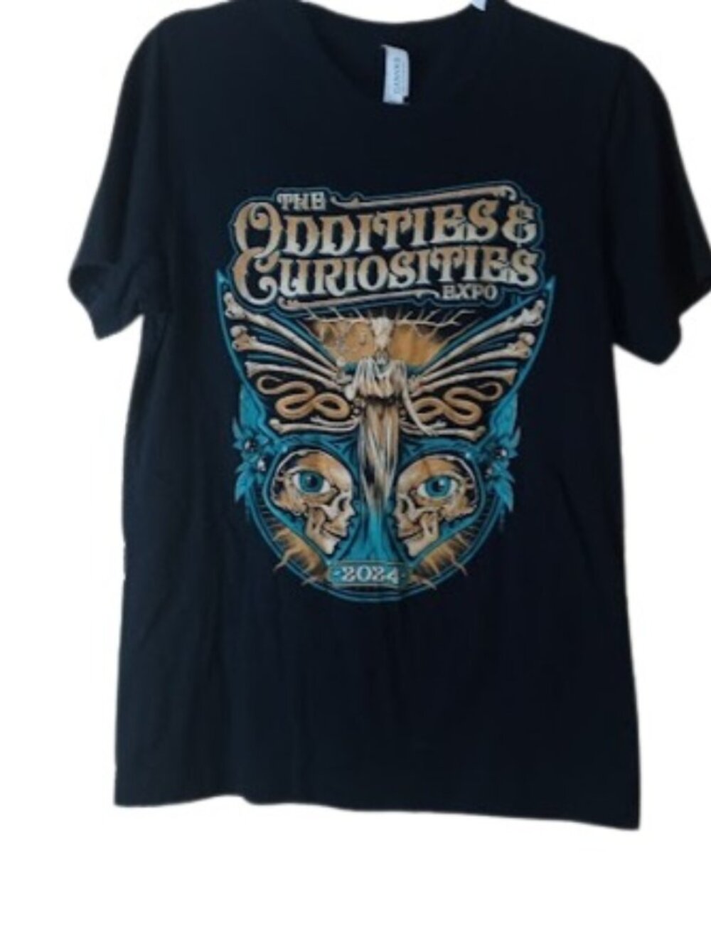 The Oddities And Curiosities Expo 2024 Mens Adult Graphic T-Shirt Tee Black S